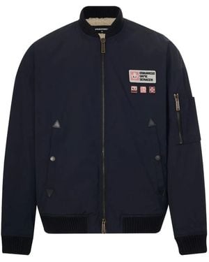 DSquared² Patch Zip Jacket - ブルー