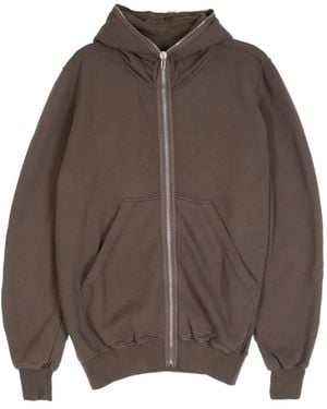 Rick Owens Jumbo Gimp Zip-Up Hoodie - Brown