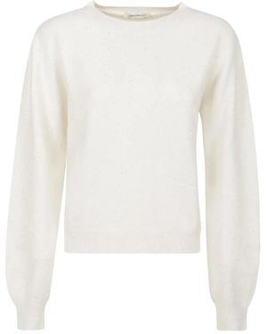 hinnominate Pullover mit Glitter-Detail - Weiß