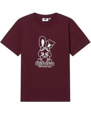 Chocoolate Cotton T-Shirt - Purple