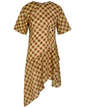 Damson Madder Vestido Midi Harmony - Metálico