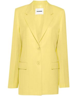 Jil Sander Blazer con botones - Amarillo