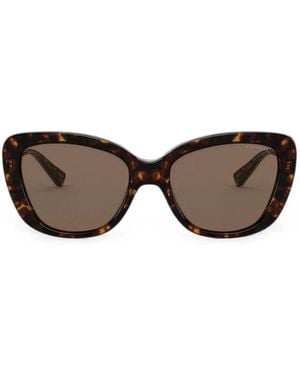 COACH Tortoiseshell-Effect Cat-Eye Sunglasses - Gray