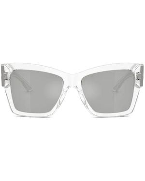 Dolce & Gabbana Occhiali Da Sole Con Aste Stampate - Grigio