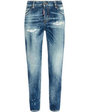 DSquared² ロゴパッチ ジーンズ - ブルー