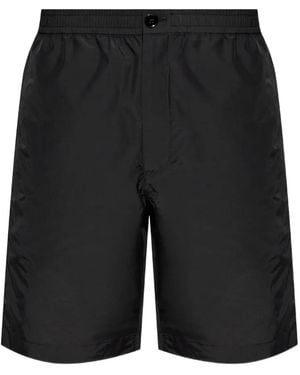 Theory Drawstring Cotton Shorts - Blue