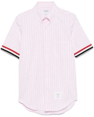 Thom Browne Chemise À Carreaux Vichy - Rose