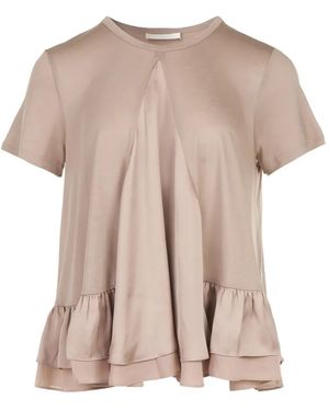 Club21 Kayla Ruffled T-Shirt - Pink