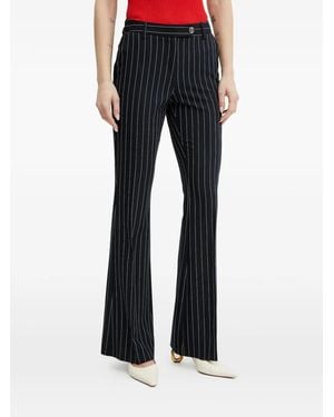 Fracomina Pinstripe embellished trousers - Azul