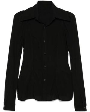 Yohji Yamamoto Bluse Mit Knöpfen - Schwarz