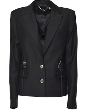 Rabanne Buttoned Blazer - Black