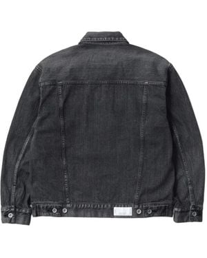 Neighborhood Buttoned Denim Jacket - Grey