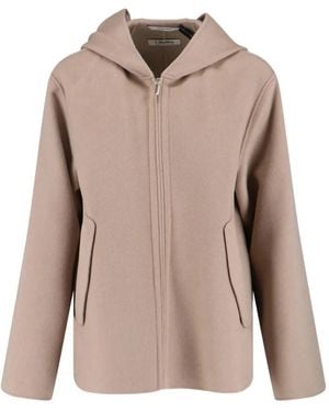 Max Mara Hooded Zip-Front Jacket - Pink
