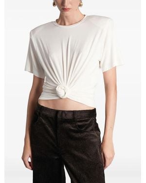 Magda Butrym Knotted T-Shirt - White