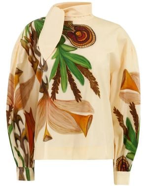 Ulla Johnson Blouse À Fleurs - Métallisé