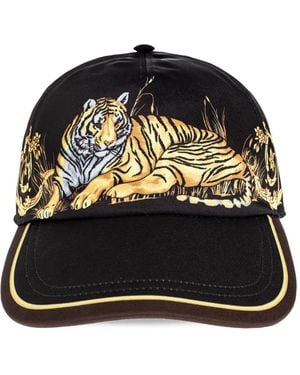 Versace Casquette À Imprimé Baroque - Noir