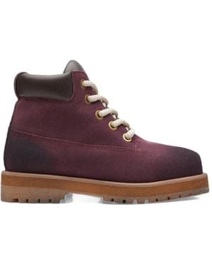 PDF Strada Round-Toe Boots - Purple