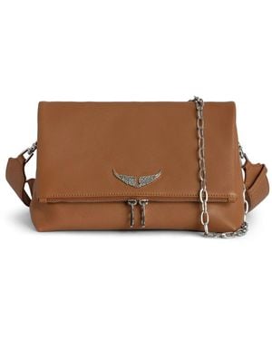 Zadig & Voltaire Logo-Plaque Cross Body Bag - Brown