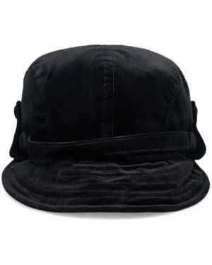 OPEN YY Velvet Ear-Flap Hat - Black