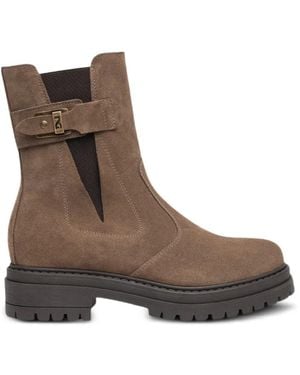 Nero Giardini Bottines Chelsea À Bride À Boucle - Brown