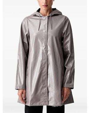 Rains A-Line Hooded Raincoat - Brown