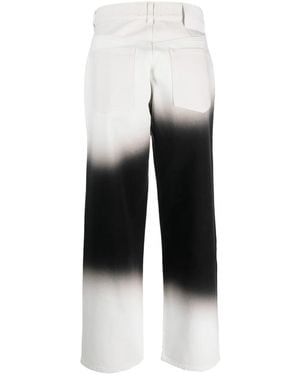 Liberal Youth Ministry Ombré-Effect Straight-Leg Trousers - White