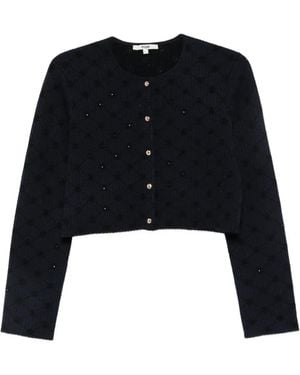 Maje Cardigan Con Paillettes - Nero