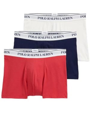 Polo Ralph Lauren Logo Boxers (Set Of Three) - Red