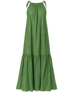 Liu Jo Ruffled Tiered Maxi Dress - Green