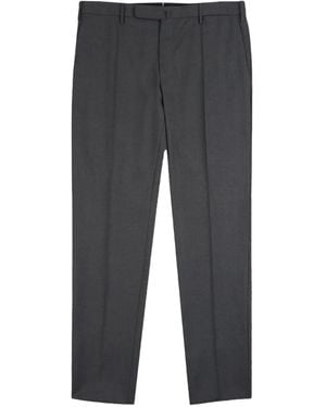 Incotex Wool Tapered Trousers - Grey