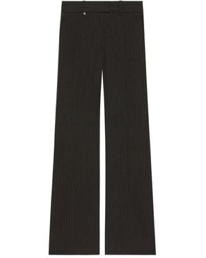 Courreges Pinstriped Trousers - Black