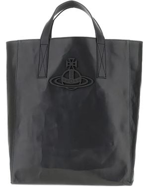 Vivienne Westwood Borsa Tote Con Decorazione - Nero