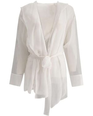 Max Mara Silk Chiffon Jacket - White