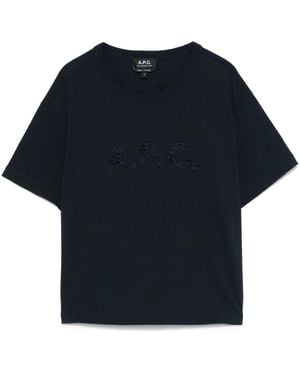 A.P.C. コットン Tシャツ - ブルー