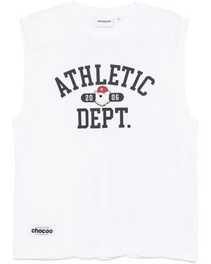 Chocoolate Graphic-Print Vest - White
