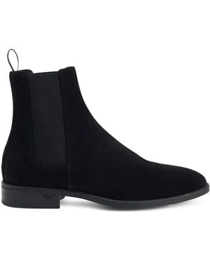 Giuseppe Zanotti Ryim Velour Chelsea Boots - Black