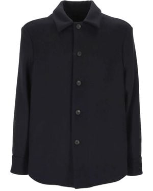 Altea Button-Fastening Wool-Blend Jacket - Black