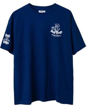 Damson Madder Deli Dog Graphic-Print T-Shirt - Blue
