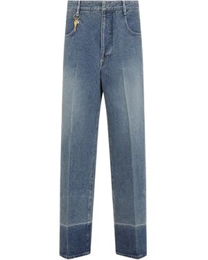 Carven Jeans Con Design A Cinque Tasche - Blu