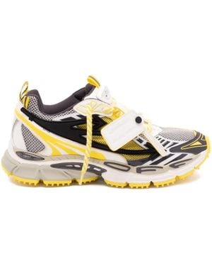 Off-White c/o Virgil Abloh Textured-sole Lace-up Sneakers - メタリック