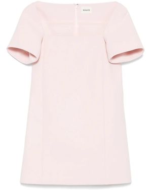KHAITE Benji Mini Dress - Pink