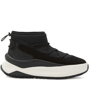 Moon Boot Lace-Up Platform Hi-Tops Trainers - Black