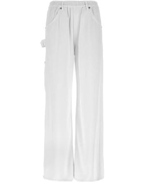 Nude Lyocell Cargo Broek - Wit