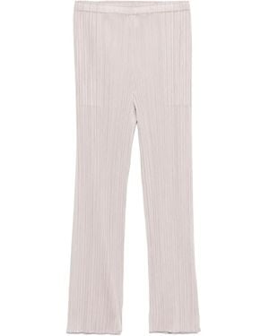 Pleats Please Issey Miyake Plissierte Hose - Grau
