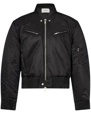 Entire studios Arc Zip-Up Bomber Jacket - Black