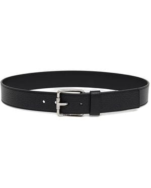 Loewe テクスチャード バックル ベルト - ホワイト