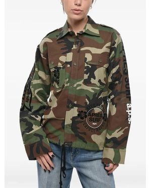 APRÈS SURF Savana Camouflage-Print Overshirt - Grey