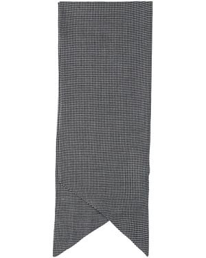 Destin Houndstooth Wool Scarf - Grijs