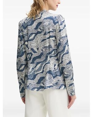 Bruuns Bazaar Printed Shirt - Blue