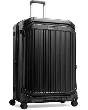Piquadro Large Expandable Dual-Opening Suitcase - Black
